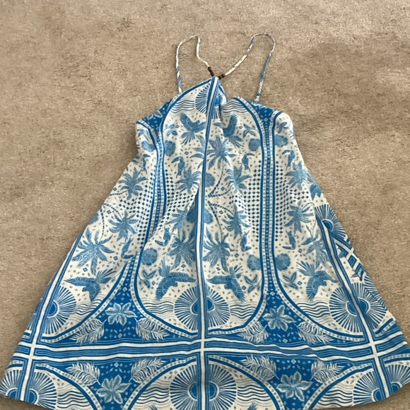 Rachel Zoe Blue and White Patterned Dress XS - Picture 2 of 7